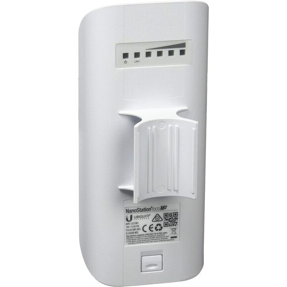 Ubiquiti NanoStation locoM2 2.4GHz Indoor/Outdoor airMax 8dBi CPE - White - Picture 2 of 3